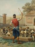 de CONDAMY Charles Fernand Piqueur Mit Der Jagdhundmeute de CONDAMY Charles Fernand Piqueur Mit Der Jagdhundmeute