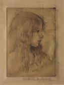 DE CORDOBA MATHILDE Young Girl In Profile DE CORDOBA MATHILDE Young Girl In Profile