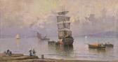 de CORSI Nicola Segelschiff Vor Anker In Der Bucht Von Neapel de CORSI Nicola Segelschiff Vor Anker In Der Bucht Von Neapel