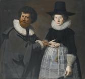 DE CRITZ EMANUEL Portrait Of A Lady And A Gentleman DE CRITZ EMANUEL Portrait Of A Lady And A Gentleman