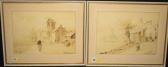 DE DOINICINS Achille Continental Landscapes With Windmills DE DOINICINS Achille Continental Landscapes With Windmills
