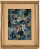 DE DOLA MENDES Marion Abstract Of
Flowers In Blue DE DOLA MENDES Marion Abstract Of
Flowers In Blue