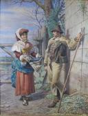 de DOMINICI A. « Berger Et Bergère Dans La Campagne Romaine ». de DOMINICI A. « Berger Et Bergère Dans La Campagne Romaine ».