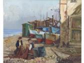 DE DOMINICIS Aldo Marina Con Pescatori DE DOMINICIS Aldo Marina Con Pescatori