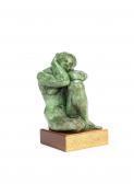 DE FAVERI Flavio Figure Of Seated Bather DE FAVERI Flavio Figure Of Seated Bather
