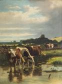 DE HAAS Bernard Cows At The Stream DE HAAS Bernard Cows At The Stream