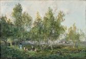 de HAGEMANN Godefroy Picnickers In A Grove Of Trees de HAGEMANN Godefroy Picnickers In A Grove Of Trees