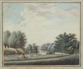 DE HENNEZEL BEAT ANTOINE FRANCOIS Petite Vue Des Environs D'yverdon DE HENNEZEL BEAT ANTOINE FRANCOIS Petite Vue Des Environs D'yverdon