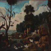 DE HONDECOETER Gijsbert Adam And Eve In The Garden Of Eden DE HONDECOETER Gijsbert Adam And Eve In The Garden Of Eden