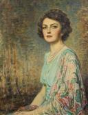 DE IVANOWSKI Sigismund Portrait Of Mrs. Roy Crane DE IVANOWSKI Sigismund Portrait Of Mrs. Roy Crane