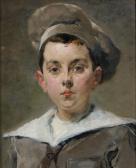 de LA HOESE Jean Portrait De Jeune Garçon Au Béret
Carton de LA HOESE Jean Portrait De Jeune Garçon Au Béret
Carton
