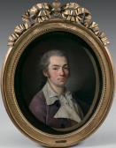de LA PIERRE Nicolas Benjamin Portrait D'homme Au Col Ouvert de LA PIERRE Nicolas Benjamin Portrait D'homme Au Col Ouvert
