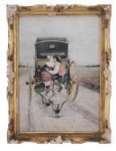 DE LORI C. Lovers In A Cart DE LORI C. Lovers In A Cart