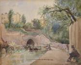 De Lotz George Gregor Man Fishing, Eastern End Of Islington Tunnel De Lotz George Gregor Man Fishing, Eastern End Of Islington Tunnel