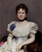 de MADRAZO Y GARRETA Raimundo Retrato De Teresa De Blumenstiel de MADRAZO Y GARRETA Raimundo Retrato De Teresa De Blumenstiel