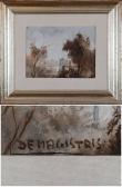 DE MAGISTRIS Leonardo Paesaggio Con Case E Alberi DE MAGISTRIS Leonardo Paesaggio Con Case E Alberi