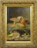 DE NAYER Ch. Nature Morte Aux Poissons Et Crustacés DE NAYER Ch. Nature Morte Aux Poissons Et Crustacés
