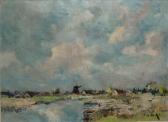 DE NOCKER Francois Pierre Emile (Frans) Landscape With Windmills DE NOCKER Francois Pierre Emile (Frans) Landscape With Windmills
