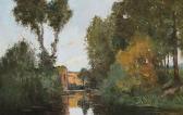 de SCHAMPHELEER Edmond Houses Near The Water de SCHAMPHELEER Edmond Houses Near The Water