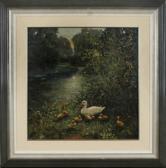 DE SHORT H.G. Mother Duck With Chicks DE SHORT H.G. Mother Duck With Chicks