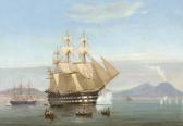 de SIMONE Tomaso H.m.s. Exmouth Signalling Her Arrival At Naples de SIMONE Tomaso H.m.s. Exmouth Signalling Her Arrival At Naples