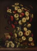 DE VOS Pieter Vase De Fleurs Et Cruche Sur Un Entablement DE VOS Pieter Vase De Fleurs Et Cruche Sur Un Entablement