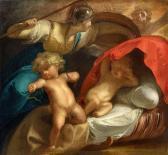 DE WIT Jacob Athena Sheltering The Infant Hercules DE WIT Jacob Athena Sheltering The Infant Hercules