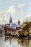 DEACON Augustus Oakley Derby Cathedral From The River DEACON Augustus Oakley Derby Cathedral From The River