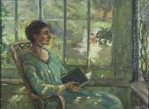DEANE EMMELINE Young Lady Reading At A Window DEANE EMMELINE Young Lady Reading At A Window