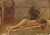 Debat-Ponsan Edouard Bernard Preparatory Study For Turkish Bath Debat-Ponsan Edouard Bernard Preparatory Study For Turkish Bath