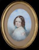 DEBAUSSY JULES-JEAN BAPTISTE Portrait Of A Young Girl DEBAUSSY JULES-JEAN BAPTISTE Portrait Of A Young Girl