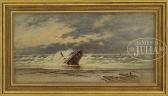 DEBOURG Frederick Richards Shipwreck On Sandy Hook Beach, New Jersey DEBOURG Frederick Richards Shipwreck On Sandy Hook Beach, New Jersey