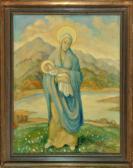 Debus Digneffe Maria Madonna In Landschaft Debus Digneffe Maria Madonna In Landschaft
