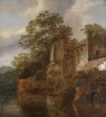 DECKER Cornelis Gerritsz Wooded Riverbank With A Building DECKER Cornelis Gerritsz Wooded Riverbank With A Building