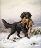 DEIKER Johannes Christian A Setter In A Wintry Landscape DEIKER Johannes Christian A Setter In A Wintry Landscape