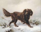 DEIKER Johannes Christian An Irish Setter In A Wintry Landscape DEIKER Johannes Christian An Irish Setter In A Wintry Landscape