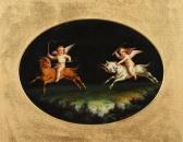 del BUONO Luigi Pompeian Style Cherubs Riding Rams del BUONO Luigi Pompeian Style Cherubs Riding Rams
