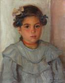 DEL PINO Y SARDA Miguel Angel “retrato De Niña” DEL PINO Y SARDA Miguel Angel “retrato De Niña”