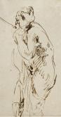 DELACROIX Eugene Etude De Nu Pour 'marfisa Et Pinabello' DELACROIX Eugene Etude De Nu Pour 'marfisa Et Pinabello'