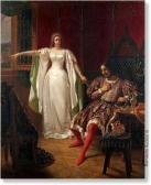 DELACROIX Victor Duty Calling. Panel (mahogany). Signed DELACROIX Victor Duty Calling. Panel (mahogany). Signed