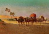 DELAHOGUE Alexis-Auguste Kamelkarawane In Der Tunesischen Wüste Bei Gafsa DELAHOGUE Alexis-Auguste Kamelkarawane In Der Tunesischen Wüste Bei Gafsa