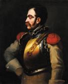 DELAMARRE Théodore Didier Portrait D'un Carabinier En Buste De ¾. DELAMARRE Théodore Didier Portrait D'un Carabinier En Buste De ¾.