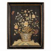 DELANEY Mary A Basket Of Flowers And Butterfly DELANEY Mary A Basket Of Flowers And Butterfly