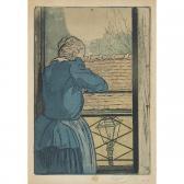 DELATRE Eugene Femme À La Fenêtre (la Concierge Rue Lepic) DELATRE Eugene Femme À La Fenêtre (la Concierge Rue Lepic)