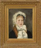 DELAUNAY Jules, dit Duval Portrait Einer Jungen Dame DELAUNAY Jules, dit Duval Portrait Einer Jungen Dame
