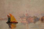 DELBROUCK Louis Soleil Levant Sur Le Campanile Et San Giorgio Major À Venise DELBROUCK Louis Soleil Levant Sur Le Campanile Et San Giorgio Major À Venise