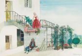 DELESCLUZE Edmond Scène D'amour Au Balcon DELESCLUZE Edmond Scène D'amour Au Balcon