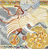 DELEVORYAS Lillian Japonnaise Design With Heron DELEVORYAS Lillian Japonnaise Design With Heron