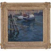 DELISIO Arnaldo Harbor Scene DELISIO Arnaldo Harbor Scene