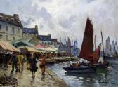 DEMESTRE Eugene View Of Concarneau DEMESTRE Eugene View Of Concarneau